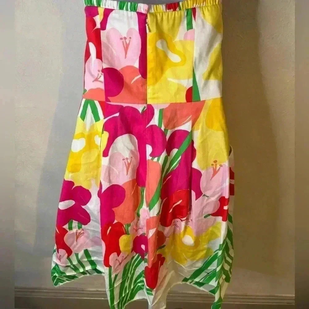 Blossom Lavish Lilly's Place Floral Strapless Fit Flare Dress - Picture 4 of 5